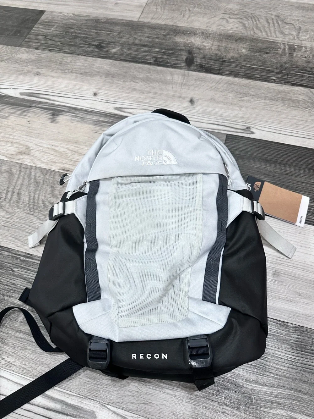 THE NORTH FACE Recon Backpack, Tin Grey Dark Heather/TNF Black NPF, One Size